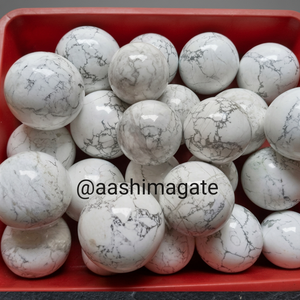 Wholesale HOWLITE Crystal Ball Spheres Natural Agate Quartz Stones Reiki Decorative Rocks Feng Shui Minerals Handmade - Product Image 3