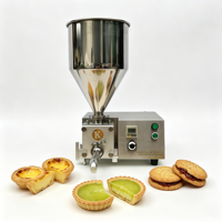 Machine de remplissage commerciale pour pâtisseries : tartelettes aux œufs, tartelettes au citron, confiture, biscuits, pâtisseries feuilletées, croissants, beignets, éclairs, macarons, cupcakes, crème pâtissière