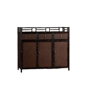 Purple Bamboo Tea Cabinet Chinese Style Handmade Storage <b>Sideboard</b> For Dining Room - Product Image 5