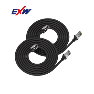 Câble de raccordement SFTP Cat6 Cat6A Cat7 Cat8 intérieur/extérieur EXW 10M 20M 25M 30M 50M Câble réseau <span class=keywords><strong>Ethernet</strong></span> LAN Câbles de communication - Product Image 1