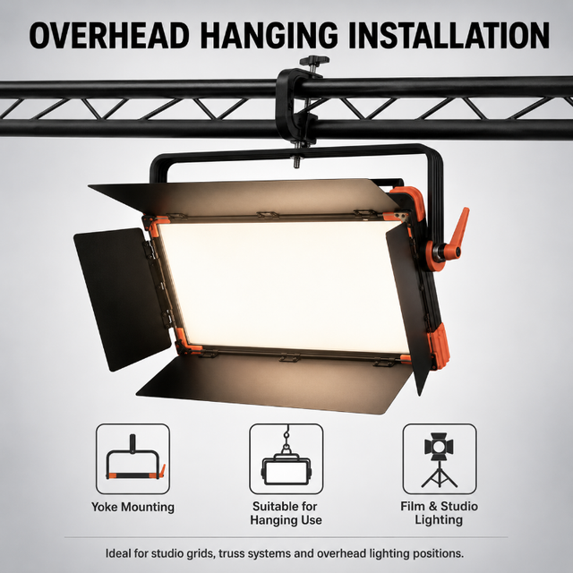 Ra95 100W LED Panel Light Soft Studio Light DMX Control for Film TV Broadcast Studio Lighting Fixture