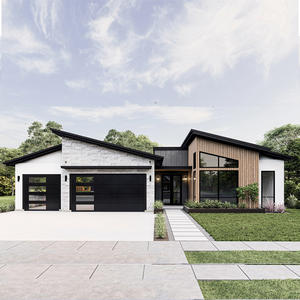 Maison moderne préfabriquée, villa, bureau avec garages, <span class=keywords><strong>kit</strong></span> de maison préfabriquée <span class=keywords><strong>en</strong></span> acier - Product Image 2