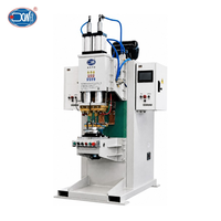 Machine de soudage par résistance à trois couches à double tête, électrique, fixe, sur pied, industrielle, en acier au carbone, avec lame de scie