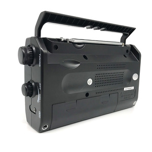 Radio analógica portátil de 10 bandas, altavoz incorporado receptor mundial con mango y de sensibilidad, <span class=keywords><strong>FM</strong></span>/TV/AM/SW1-7 - Product Image 6