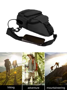 Top Custom Sling OEM Crossbody Bag Men Waterproof Travel Hiking Daypack Backpack Chest Bag With USB Outdoor Sports Crossbody Bag