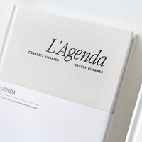 Agenda Personalizada con Tapa de Cuero PU, Diario A5, Planificador 2026, Alta Calidad para Regalo