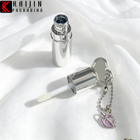 Tube de brillant à lèvres en forme de cœur de 1,5 ml, emballage cosmétique en plastique portable en gros, tube de brillant à lèvres, tube d'huile à lèvres, flacon de gloss à lèvres