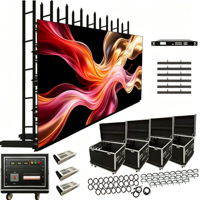Panel Layar LED Indoor Outdoor TOPvision 500x500 500x1000 untuk Sewa, Video Wall LED, Layar LED Panggung untuk Promosi Pusat Perbelanjaan