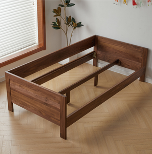 Bền Rắn Gỗ Óc Chó Giường Trẻ Em Với Hộ Lan tôn Sóng Ánh Sáng Sang Trọng Thân Thiện Với Môi Lưu Trữ Phòng Ngủ & Đồ Nội Thất Phòng Khách Cho Khách Sạn - Product Image 6