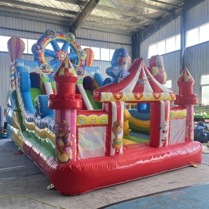 Castillo Inflable Beleqi con Tobogán, Combinación para <span class=keywords><strong>Alquiler</strong></span> Comercial, Cama Elástica para Fiestas Infantiles, con Soplador, PVC, 4m*7m - Product Image 3