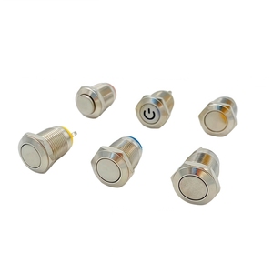 สวิตช์ปุ่มกดโลหะกันน้ำขนาด 12 มม. พร้อมไฟ LED ปุ่มเรืองแสงแบบรีเซ็ตตัวเองได้ - Product Image 4