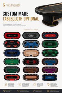 Table de poker professionnelle SUCCESSOR pour 10 joueurs, 94 pouces, LED, table de blackjack personnalisée pour 10 places, table de <span class=keywords><strong>roulette</strong></span> LED pour casino - Product Image 6