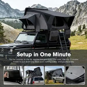 Tienda de Campaña de Techo Rígida Impermeable de Doble Capa de Aluminio para 4 Personas, para Campamento Todoterreno 4x4 - Product Image 3