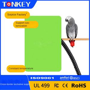 صحن تسخين قفص العصافير مربع وصديقي للعبور عبر الحدود مقاوم للماء سخان ببغاء الحيوانات الأليفة قطعة أثرية شتوية درجة حرارة ثابتة - Product Image 4