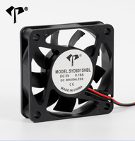 Mini ventilateur axial DC configurable 6015 60x60x15mm 5V 12V 24V FG RD Signal PWM Options de terminaison USB personnalisées Ventilateur de refroidissement sans balais