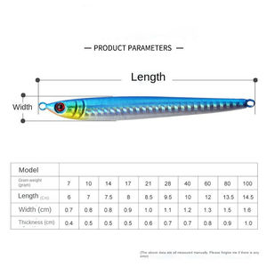 Señuelo <span class=keywords><strong>de</strong></span> Pesca Vertical <span class=keywords><strong>de</strong></span> Metal para Agua Salada Hessen 3D Slow Pitch Jigging, 7g-100g, Hundimiento Rápido, <span class=keywords><strong>Aparejos</strong></span> <span class=keywords><strong>de</strong></span> Pesca - Product Image 4