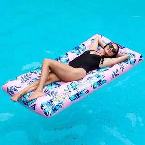 Custom Pool Float Luxury Pool Float Raft Large Outdoor Swimming Pool Inflatable Float Toy Floatie Lounge Toy For Adults