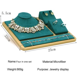 A1 orecchini personalizzati espositore espositore per gioielli vassoio portagioie spilla orecchino collana anello confezione di gioielli espositore Set - Product Image 2