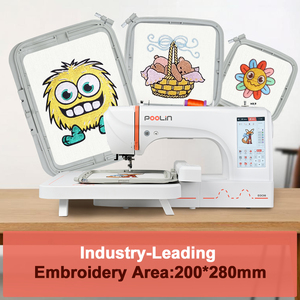 Máy thêu mini tự động gia đình PooLin EOC06 với giá bán buôn rẻ - Product Image 3
