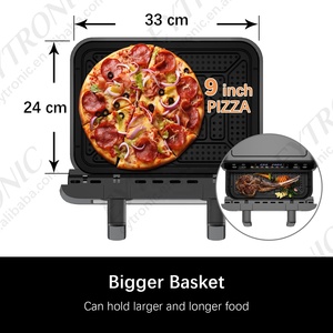Freidora de Aire de Doble Cesta, Electrodoméstico de Cocina de Acero Inoxidable, Máquina de Cocina Inteligente para el Hogar, Apta para Lavavajillas - Product Image 6