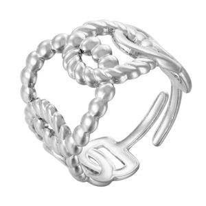 Anillo de Dedo Apilable Geométrico Chapado en Oro de Acero Inoxidable Vintage para Mujer, Anillo de Nudillo Geométrico con Cadena, Regalo - Product Image 6