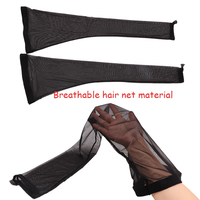 Bonnet en spandex pour tresses et chignons, noir, 70 cm, pour tresses en chaussette, cylindre pour chignon, manchon de protection pour tissages, filet à cheveux, bonnet