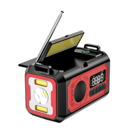 Radio AM/FM/WB e Internet con Manivela y Energía Solar de 10000 mAh