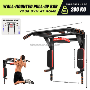 Barra de Dominadas Multifuncional para Montar en la Pared, Estación de Flexiones, Barra de Dominadas de Pared - Product Image 5