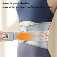 Coussinets chauffants lombaires USB Coussin chauffant pour le dos Massage par vibration pour le soulagement de la douleur au bas du dos Ceinture chauffante Support de taille chaud