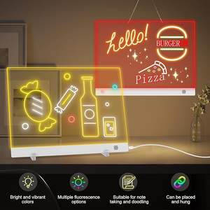 Tablero Luminoso Acrílico Transparente al por Mayor de Fábrica, Tablero <span class=keywords><strong>Fluorescente</strong></span> para Pintura Infantil, Letrero Luminoso <span class=keywords><strong>LED</strong></span> - Product Image 4