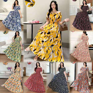 Tops florales de verano informales para mujeres del sudeste asiático, superventas, estilo dulce hecho de tela de gasa, bolsas a granel, inventario mixto - Product Image 6