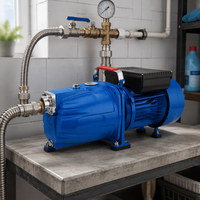 Pompa Jet H 220V 50Hz/60Hz High-Head High-Flow Pompa Booster Air Sumur Rumah Tangga Self-Priming Model JET-1500/JET-1800 Besi Cor