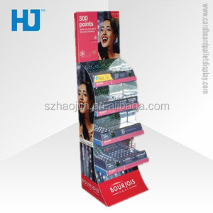 Matériau recyclé plateau d'affichage en carton pour cosmétiques <span class=keywords><strong>de</strong></span> marque, mac cosmétiques dépanneur meubles pour Bourjois Fard À Joues - Product Image 1