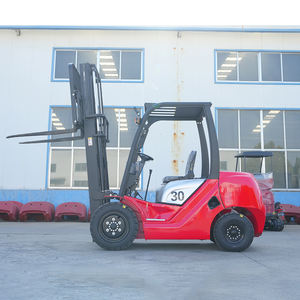 Forklift Diesel 3 Ton Penggerak Hidrolik Ban Solid 4X4 Harga Ekonomis untuk Konstruksi, Gudang, dan Area Pemuatan - Product Image 4