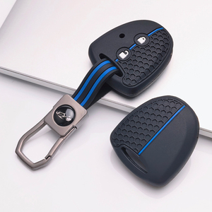 Funda para Llave de Toyota Hilux <span class=keywords><strong>Vigo</strong></span> Yaris Corolla Rav4 Vitz Echo Old 2 con Llavero, Antirrayaduras, Antigolpes, Agarre Suave, Cubierta Antipolvo - Product Image 1
