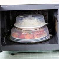 Ensemble d'accessoires de cuisine de 5 pièces en plastique, couvercles pour micro-ondes, couvercles pour aliments, couvercles pour micro-ondes