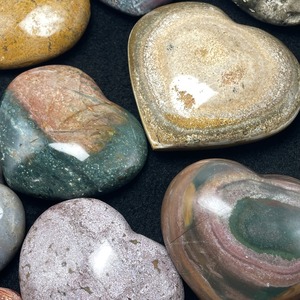 Venta al por Mayor de Cristal Hola, Jaspe Oceánico en Forma de Corazón, Tallado a Mano de Alta Calidad, Estilo Bohemio, Tendencia de Moda, Recuerdo DIY, Regalo, Decoración del Hogar - Product Image 2