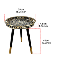 Plateau de service rond en plastique à prix d'usine, pieds détachables, motif marbre, table d'appoint décorative pour canapé, plateau de cuisine