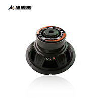 AK-S1201 Vente en gros usine Caisson de basses auto 12 pouces à double aimant sans pression 1200W Actif pour compétition SPL