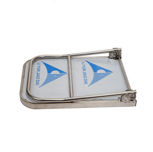 Chariot plat pour entrepôt, restaurant, hôtel, petit camion remorque 4 roues Chariot industriel pliable en acier inoxydable - Product Image 4