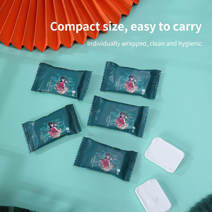 Serviettes nettoyantes pour le visage jetables en viscose non tissée de style chinois, compressées pour les voyages - Product Image 2