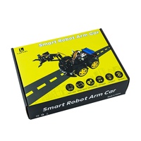 LAFVIN-Robot mecánico 4WD para arduino, Kit de coche, brazo programable, juguetes/compatible con Android, robots de juguete