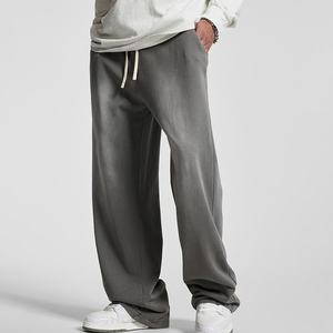 Midweight High Quality Breathable Casual Loose <strong>Drawstring</strong> Straight Streetwear Sweatpants Baggy <strong>Trousers</strong> Men - Product Image 1