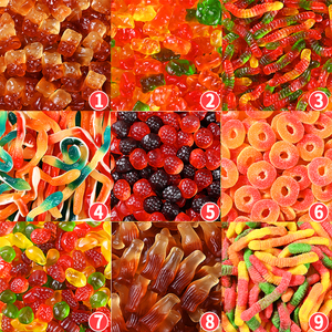 Caramelle Gommose Halal all'ingrosso a Forma di <span class=keywords><strong>Animali</strong></span> Cartoon, Gusto Frutta Aspro, Assortite Arcobaleno, 1000g - Product Image 1