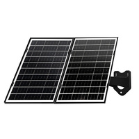 Caméra solaire extérieure à trois écrans, 3 objectifs, vidéo panoramique, moniteur domestique, caméra solaire 4G, capteur CMOS Cloud, carte TF 256 Go