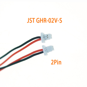 Connecteur JST GHR-02V-B 2 broches, pas de 1,25 mm, faisceau de câbles fin rouge et noir pour électronique portable et petit module de rétroéclairage LCD - Product Image 1