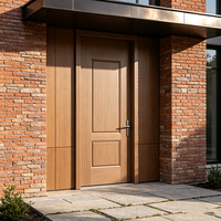 Porte intérieure moderne en WPC avec cadre enveloppé, insonorisée, pour chambre à coucher, villa, appartement, décoration de la maison