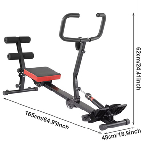Mejores <span class=keywords><strong>ofertas</strong></span> gimnasio <span class=keywords><strong>remo</strong></span> cardio entrenamiento uso doméstico hidráulico interior Unisex Fitness remero máquina - Product Image 2