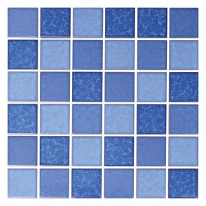 Piastrella a Mosaico Artistica in Porcellana <span class=keywords><strong>Azzurra</strong></span> 6X6 per <span class=keywords><strong>Piscina</strong></span> - Product Image 3