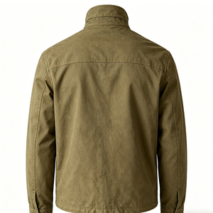Blouson Bomber Homme Personnalisé OEM de Haute Qualité, Doublure Polaire, Toile Robuste, Veste de Travail Personnalisée pour Homme - Product Image 3
